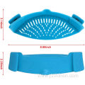 Kitchen silicone strainer clips